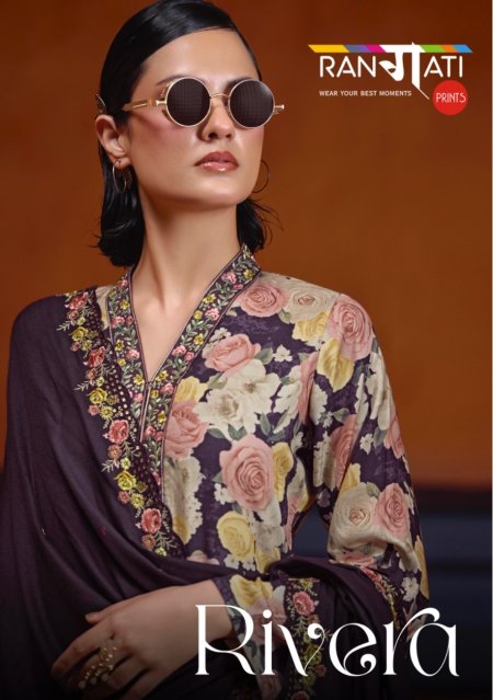 Rivera By Rangati Pure Pashmina Dress Materials